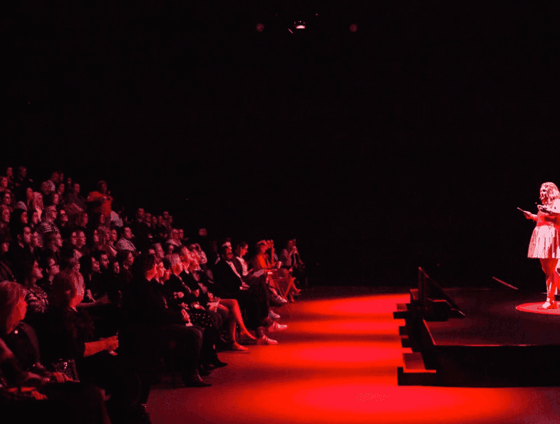 TEDxTeesside stage with audience